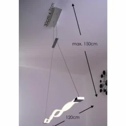 Luminaires Mantra Éclairage Led|Suspension LED Mantra SAHARA Chrome, 1 lumière