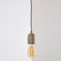 hofstein Suspensions|Suspension Lemone Gris, 1 lumière