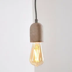 hofstein Suspensions|Suspension Lemone Gris, 1 lumière