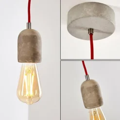 hofstein Suspensions|Suspension Lemone Gris, 1 lumière