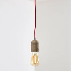 hofstein Suspensions|Suspension Lemone Gris, 1 lumière
