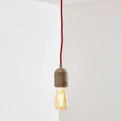 hofstein Suspensions|Suspension Lemone Gris, 1 lumière