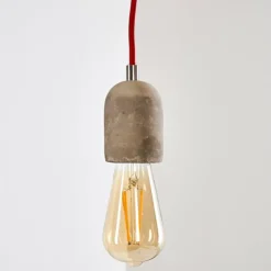 hofstein Suspensions|Suspension Lemone Gris, 1 lumière
