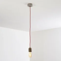 hofstein Suspensions|Suspension Lemone Gris, 1 lumière