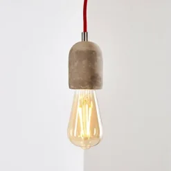 hofstein Suspensions|Suspension Lemone Gris, 1 lumière