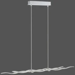Luminaires Leuchten Direkt Éclairage Led|Suspension Leuchten Direkt LOLA-WAVE LED Acier inoxydable, 2 lumières, Télécommandes, Changeur de couleurs