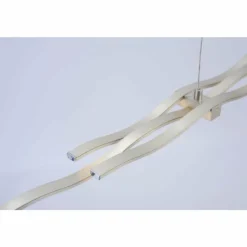 Luminaires Leuchten Direkt Éclairage Led|Suspension Leuchten Direkt LOLA-WAVE LED Acier inoxydable, 2 lumières, Télécommandes, Changeur de couleurs