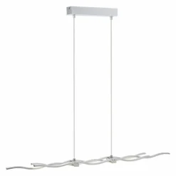 Luminaires Leuchten Direkt Éclairage Led|Suspension Leuchten Direkt LOLA-WAVE LED Acier inoxydable, 2 lumières, Télécommandes, Changeur de couleurs