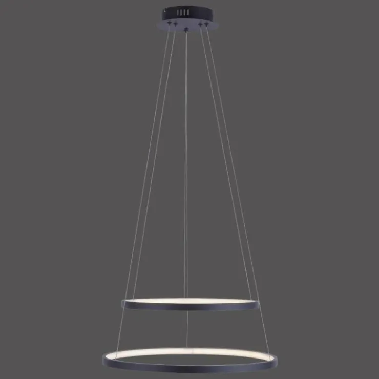 Luminaires Leuchten Direkt Éclairage Led|Suspension Leuchten Direkt CIRCLE LED Anthracite, 1 lumière