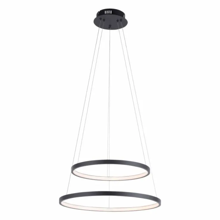 Luminaires Leuchten Direkt Éclairage Led|Suspension Leuchten Direkt CIRCLE LED Anthracite, 1 lumière