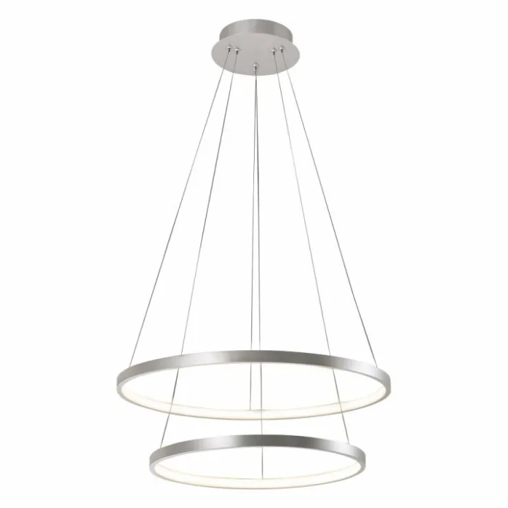 Luminaires Leuchten Direkt Éclairage Led|Suspension Leuchten Direkt CIRCLE LED Argenté, 1 lumière