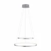 Suspension Leuchten Direkt Ls-CIRCLE LED Acier inoxydable, 1 lumière, Télécommandes, Changeur de couleurs