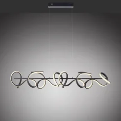 Luminaires Leuchten Direkt Éclairage Led|Suspension Leuchten-Direkt CURLS LED Noir, 4 lumières