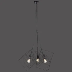 Luminaires Leuchten Direkt Suspensions|Suspension Leuchten-Direkt SKELETTON Noir, 3 lumières