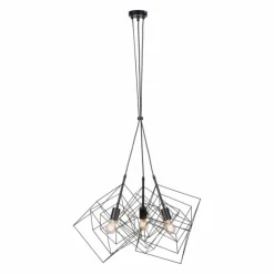 Luminaires Leuchten Direkt Suspensions|Suspension Leuchten-Direkt SKELETTON Noir, 3 lumières