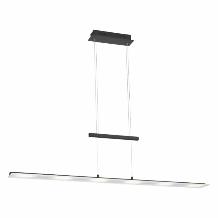 Luminaires Leuchten Direkt Éclairage Led|Suspension Leuchten-Direkt NELE LED Anthracite, 6 lumières