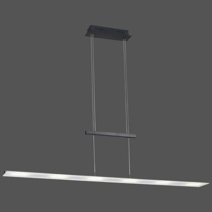Luminaires Leuchten Direkt Éclairage Led|Suspension Leuchten-Direkt NELE LED Anthracite, 6 lumières
