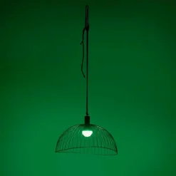 Suspension Leuchten-Direkt DAVID LED Noir, 1 lumière, Télécommandes, Changeur de couleurs