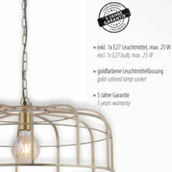 Luminaires Leuchten Direkt Suspensions|Suspension Leuchten-Direkt AMIR Laiton, 1 lumière