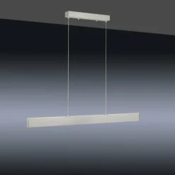 Suspension Leuchten-Direkt LOLAsmart-NILA LED Aluminium, 2 lumières, Télécommandes, Changeur de couleurs