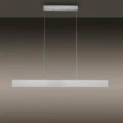Suspension Leuchten-Direkt LOLAsmart-NILA LED Aluminium, 2 lumières, Télécommandes, Changeur de couleurs