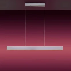 Suspension Leuchten-Direkt LOLAsmart-NILA LED Aluminium, 2 lumières, Télécommandes, Changeur de couleurs