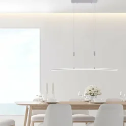 Luminaires Leuchten Direkt Éclairage Led|Suspension Leuchten-Direkt MARINA LED Acier brossé, 1 lumière