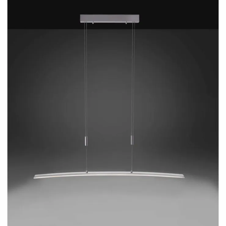 Luminaires Leuchten Direkt Éclairage Led|Suspension Leuchten-Direkt MARINA LED Acier brossé, 1 lumière