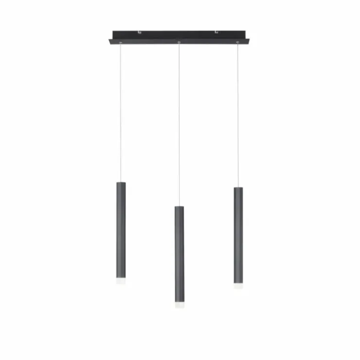 Luminaires Leuchten Direkt Éclairage Led|Suspension Leuchten-Direkt BRUNO LED Noir, 3 lumières