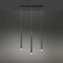 Luminaires Leuchten Direkt Éclairage Led|Suspension Leuchten-Direkt BRUNO LED Noir, 3 lumières