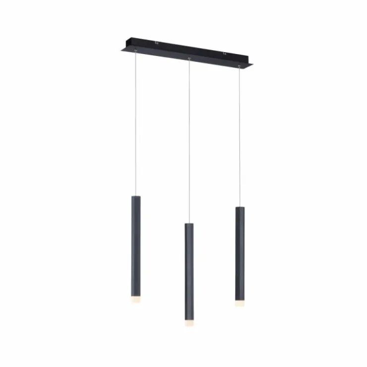 Luminaires Leuchten Direkt Éclairage Led|Suspension Leuchten-Direkt BRUNO LED Noir, 3 lumières