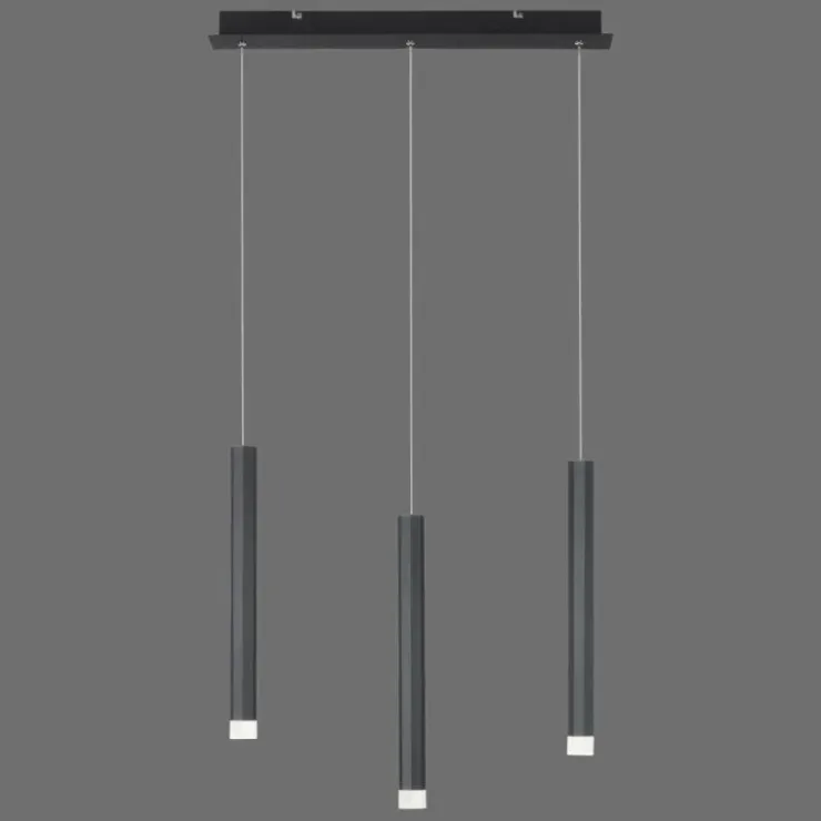 Luminaires Leuchten Direkt Éclairage Led|Suspension Leuchten-Direkt BRUNO LED Noir, 3 lumières