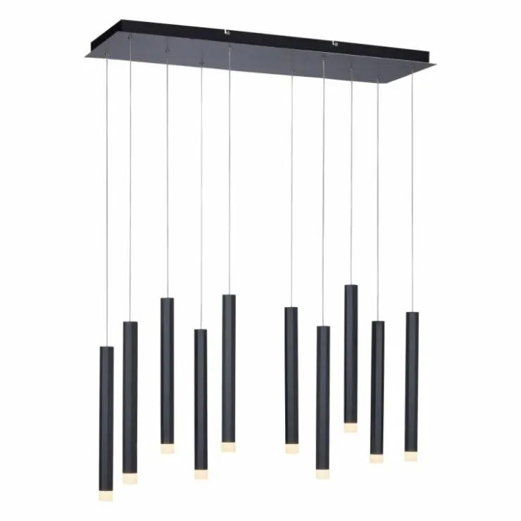 Luminaires Leuchten Direkt Éclairage Led|Suspension Leuchten-Direkt BRUNO LED Noir, 10 lumières