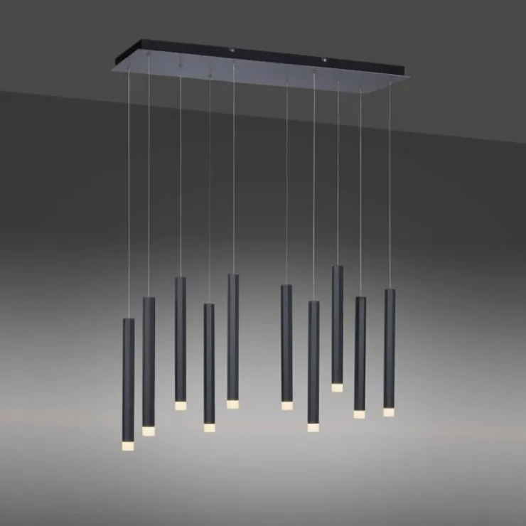 Luminaires Leuchten Direkt Éclairage Led|Suspension Leuchten-Direkt BRUNO LED Noir, 10 lumières