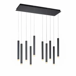 Luminaires Leuchten Direkt Éclairage Led|Suspension Leuchten-Direkt BRUNO LED Noir, 10 lumières