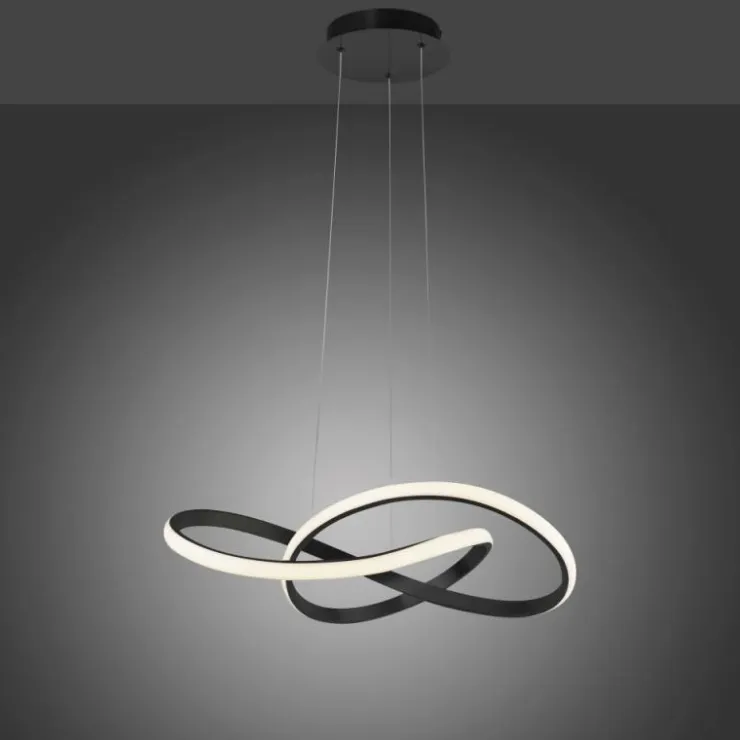 Luminaires Leuchten Direkt Éclairage Led|Suspension Leuchten-Direkt MARIA LED Noir, 1 lumière