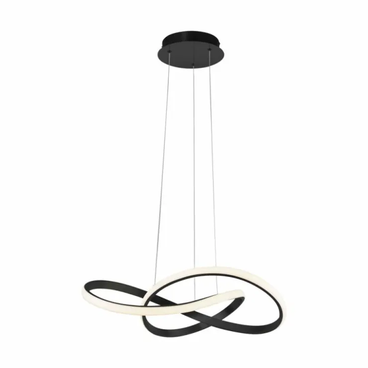 Luminaires Leuchten Direkt Éclairage Led|Suspension Leuchten-Direkt MARIA LED Noir, 1 lumière