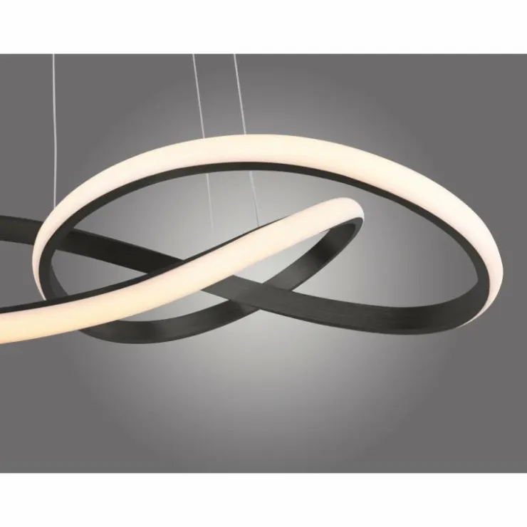 Luminaires Leuchten Direkt Éclairage Led|Suspension Leuchten-Direkt MARIA LED Noir, 1 lumière