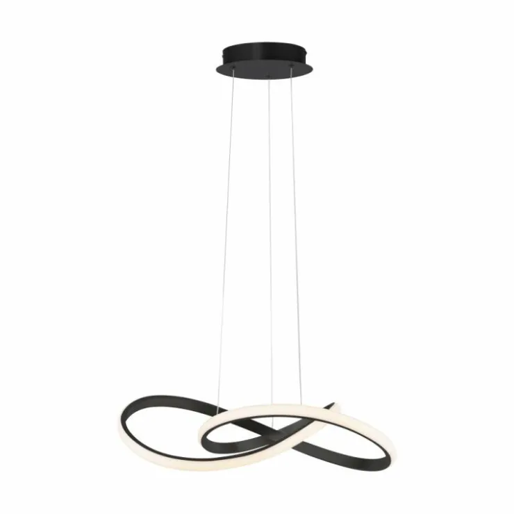 Luminaires Leuchten Direkt Éclairage Led|Suspension Leuchten-Direkt MARIA LED Noir, 1 lumière