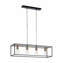 Luminaires Leuchten Direkt Suspensions|Suspension Leuchten-Direkt FABIO Noir, 4 lumières