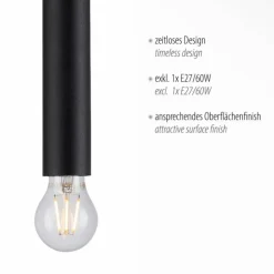 Luminaires Leuchten Direkt Suspensions|Suspension Leuchten-Direkt BRUNA Noir, 1 lumière