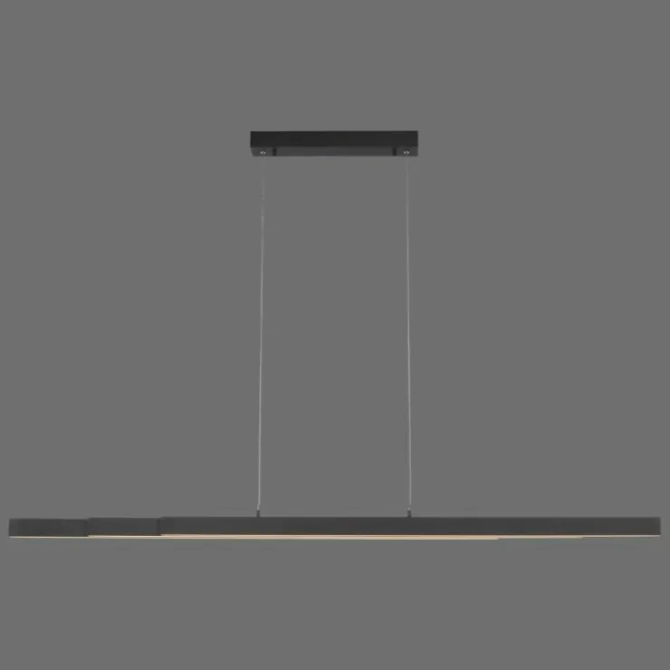 Luminaires Leuchten Direkt Éclairage Led|Suspension Leuchten-Direkt LUZI LED Anthracite, 3 lumières