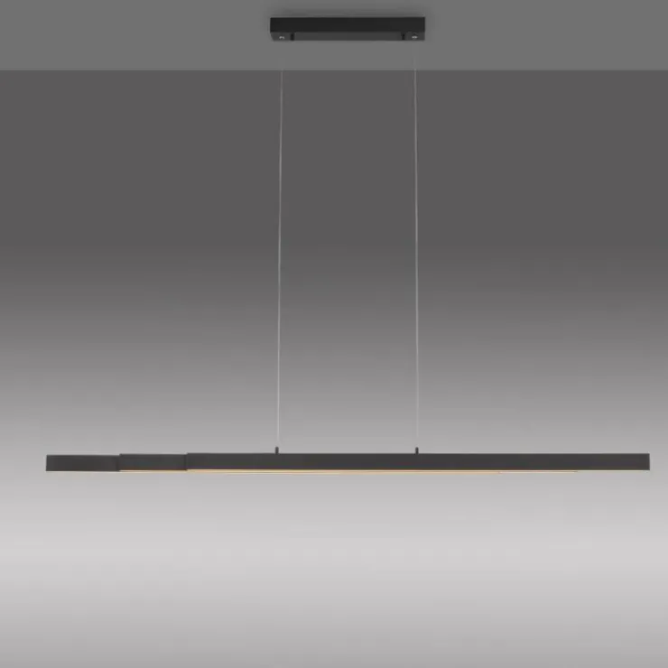 Luminaires Leuchten Direkt Éclairage Led|Suspension Leuchten-Direkt LUZI LED Anthracite, 3 lumières