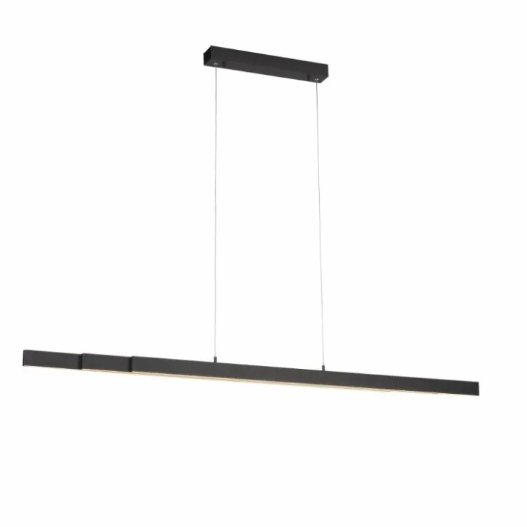 Luminaires Leuchten Direkt Éclairage Led|Suspension Leuchten-Direkt LUZI LED Anthracite, 3 lumières