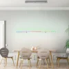 Luminaires Leuchten Direkt Éclairage Led|Suspension Leuchten-Direkt FELIX60 LED Acier brossé, 2 lumières, Télécommandes, Changeur de couleurs