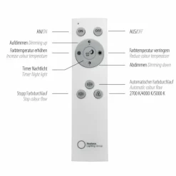 Luminaires Leuchten Direkt Éclairage Led|Suspension Leuchten-Direkt FELIX60 LED Acier brossé, 2 lumières, Télécommandes, Changeur de couleurs