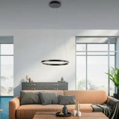 Luminaires Leuchten Direkt Éclairage Led|Suspension Leuchten-Direkt RITUS LED Anthracite, 1 lumière