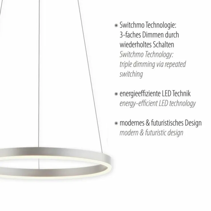 Luminaires Leuchten Direkt Éclairage Led|Suspension Leuchten-Direkt RITUS LED Aluminium, 1 lumière