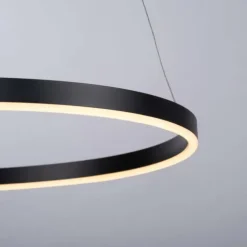 Luminaires Leuchten Direkt Suspensions|Suspension Leuchten-Direkt RITUS LED Noir, 1 lumière