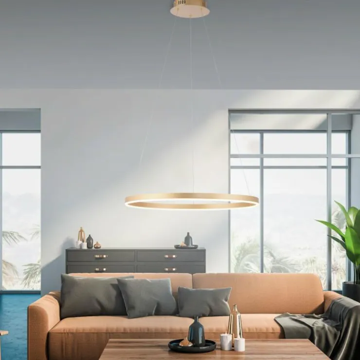 Luminaires Leuchten Direkt Éclairage Led|Suspension Leuchten-Direkt RITUS LED Laiton, 1 lumière